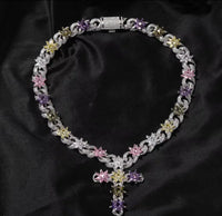 Flower Cross Chain
